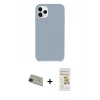 MARSİLYAN™- iPhone 11 Pro Max Kılıf Zirve Modern Özel Seri - Siyah Mat Seramik Nano Ekran Koruyucu + Rainbow Kamera Lens Koruma Cam - YL