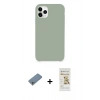 MARSİLYAN™- iPhone 11 Pro Max Kılıf Zirve Modern Özel Seri - Siyah Mat Seramik Nano Ekran Koruyucu + Shine Kamera Lens Koruma Cam - GS