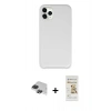 MARSİLYAN™- iPhone 11 Pro Max Kılıf Zirve Modern Özel Seri - Siyah Mat Seramik Nano Ekran Koruyucu + Pers Alüminyum Kamera Lens - SH