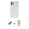 MARSİLYAN™- iPhone 11 Pro Max Kılıf Zirve Modern Özel Seri - Siyah Mat Seramik Nano Ekran Koruyucu + Metal Kamera Lens Koruma Cam - SH