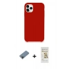 MARSİLYAN™- iPhone 11 Pro Max Kılıf Zirve Modern Özel Seri - Siyah Mat Seramik Nano Ekran Koruyucu + Metal Kamera Lens Koruma Cam - SH