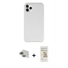 MARSİLYAN™- iPhone 11 Pro Max Kılıf Zirve Modern Özel Seri - Siyah Mat Seramik Nano Ekran Koruyucu + Pers Alüminyum Kamera Lens - YL