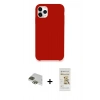 MARSİLYAN™- iPhone 11 Pro Max Kılıf Zirve Modern Özel Seri - Siyah Mat Seramik Nano Ekran Koruyucu + Pers Alüminyum Kamera Lens - YL