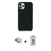 MARSİLYAN™- iPhone 11 Pro Max Kılıf Zirve Modern Özel Seri - Siyah Polymer Nano Ekran Koruyucu + Pers Alüminyum Kamera Lens - KI