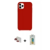 MARSİLYAN™- iPhone 11 Pro Max Kılıf Zirve Modern Özel Seri - Siyah Polymer Nano Ekran Koruyucu + Pers Alüminyum Kamera Lens - KI