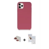 MARSİLYAN™- iPhone 11 Pro Max Kılıf Zirve Modern Özel Seri - Siyah Seramik Nano Ekran Koruyucu + Pers Alüminyum Kamera Lens - KI