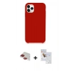 MARSİLYAN™- iPhone 11 Pro Max Kılıf Zirve Modern Özel Seri - Siyah Seramik Nano Ekran Koruyucu + Pers Alüminyum Kamera Lens - KI