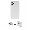 MARSİLYAN™- iPhone 11 Pro Max Kılıf Zirve Modern Özel Seri - Siyah Seramik Nano Ekran Koruyucu + Pers Alüminyum Kamera Lens - KI