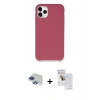 MARSİLYAN™- iPhone 11 Pro Max Kılıf Zirve Modern Özel Seri - Siyah Seramik Nano Ekran Koruyucu + Pers Alüminyum Kamera Lens - LT