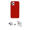 MARSİLYAN™- iPhone 11 Pro Max Kılıf Zirve Modern Özel Seri - Siyah Seramik Nano Ekran Koruyucu + Pers Alüminyum Kamera Lens - LT