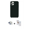 MARSİLYAN™- iPhone 11 Pro Max Kılıf Zirve Modern Özel Seri - Siyah Seramik Nano Ekran Koruyucu + Pers Alüminyum Kamera Lens - LT