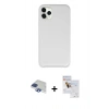 MARSİLYAN™- iPhone 11 Pro Max Kılıf Zirve Modern Özel Seri - Siyah Seramik Nano Ekran Koruyucu + Pers Alüminyum Kamera Lens - LT