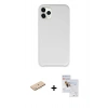 MARSİLYAN™- iPhone 11 Pro Max Kılıf Zirve Modern Özel Seri - Siyah Seramik Nano Ekran Koruyucu + Renkli Kamera Lens Koruma Cam - MI