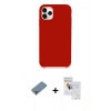 MARSİLYAN™- iPhone 11 Pro Max Kılıf Zirve Modern Özel Seri - Siyah Seramik Nano Ekran Koruyucu + Metal Kamera Lens Koruma Cam - AKYL