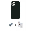 MARSİLYAN™- iPhone 11 Pro Max Kılıf Zirve Modern Özel Seri - Siyah Seramik Nano Ekran Koruyucu + Metal Kamera Lens Koruma Cam - AKYL