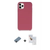 MARSİLYAN™- iPhone 11 Pro Max Kılıf Zirve Modern Özel Seri - Siyah Seramik Nano Ekran Koruyucu + Metal Kamera Lens Koruma Cam - SH