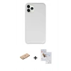 MARSİLYAN™- iPhone 11 Pro Max Kılıf Zirve Modern Özel Seri - Siyah Seramik Nano Ekran Koruyucu + Renkli Kamera Lens Koruma Cam - PE