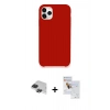 MARSİLYAN™- iPhone 11 Pro Max Kılıf Zirve Modern Özel Seri - Siyah Seramik Nano Ekran Koruyucu + Pers Alüminyum Kamera Lens - SH
