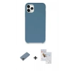 MARSİLYAN™- iPhone 11 Pro Max Kılıf Zirve Modern Özel Seri - Siyah Seramik Nano Ekran Koruyucu + Shine Kamera Lens Koruma Cam - GI