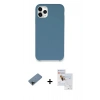 MARSİLYAN™- iPhone 11 Pro Max Kılıf Zirve Modern Özel Seri - Siyah Seramik Nano Ekran Koruyucu + Shine Kamera Lens Koruma Cam - SH