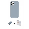 MARSİLYAN™- iPhone 11 Pro Max Kılıf Zirve Modern Özel Seri - Siyah Seramik Nano Ekran Koruyucu + Shine Kamera Lens Koruma Cam - GI