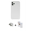 MARSİLYAN™- iPhone 11 Pro Max Kılıf Zirve Modern Özel Seri - Siyah Seramik Nano Ekran Koruyucu + Pers Alüminyum Kamera Lens - YL