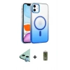MARSİLYAN™- iPhone 12 Kılıf Ahenk Doku Özel Seri - Siyah Joko Magic 5D Hayalet Cam + Raze Metal Kamera Lens - MI