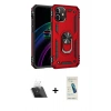 MARSİLYAN™- iPhone 12 Kılıf Ahenk Klasik Koleksiyonu - Şeffaf Pasifik Cam Ekran Koruyucu + Şeffaf Kamera Lens Koruma Cam