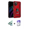 MARSİLYAN™- iPhone 12 Kılıf Ahenk Klasik Koleksiyonu - Siyah Bilvis 5in1 3D Magic Cam Ekran Koruyucu + Raze Metal Kamera Lens - MI