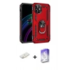 MARSİLYAN™- iPhone 12 Kılıf Ahenk Klasik Koleksiyonu - Siyah Bilvis 5in1 3D Magic Cam Ekran Koruyucu + Renkli Kamera Lens Koruma Cam - SI