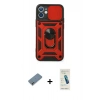 MARSİLYAN™- iPhone 12 Kılıf Ahenk Klasik - Şeffaf Pasifik Cam Ekran Koruyucu + Metal Kamera Lens Koruma Cam - AKYL