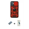 MARSİLYAN™- iPhone 12 Kılıf Ahenk Klasik - Şeffaf Pasifik Cam Ekran Koruyucu + Shine Kamera Lens Koruma Cam - GS