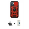 MARSİLYAN™- iPhone 12 Kılıf Ahenk Klasik - Şeffaf Pasifik Cam Ekran Koruyucu + Kamera Lens Koruma Cam - SF