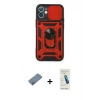 MARSİLYAN™- iPhone 12 Kılıf Ahenk Klasik - Şeffaf Pasifik Cam Ekran Koruyucu + Shine Kamera Lens Koruma Cam - MI