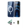 MARSİLYAN™- iPhone 12 Kılıf Ahenk Minimal Serisi - Siyah Joko Magic 5D Hayalet Cam + Raze Metal Kamera Lens - KI