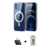 MARSİLYAN™- iPhone 12 Kılıf Ahenk Minimal Serisi - Siyah Polymer Nano Ekran Koruyucu + Kamera Lens Koruma Cam - SF