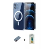 MARSİLYAN™- iPhone 12 Kılıf Ahenk Minimal Serisi - Siyah Polymer Nano Ekran Koruyucu + Metal Kamera Lens Koruma Cam - KI
