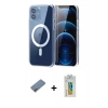 MARSİLYAN™- iPhone 12 Kılıf Ahenk Minimal Serisi - Siyah Polymer Nano Ekran Koruyucu + Shine Kamera Lens Koruma Cam - GI