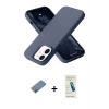 MARSİLYAN™- iPhone 12 Kılıf Ahenk Serisi - Şeffaf Pasifik Cam Ekran Koruyucu + Shine Kamera Lens Koruma Cam - GI