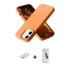 MARSİLYAN™- iPhone 12 Kılıf Ahenk Serisi - Şeffaf Pasifik Cam Ekran Koruyucu + Renkli Kamera Lens Koruma Cam - SI