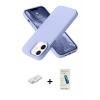 MARSİLYAN™- iPhone 12 Kılıf Ahenk Serisi - Şeffaf Pasifik Cam Ekran Koruyucu + Renkli Kamera Lens Koruma Cam - TU