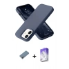 MARSİLYAN™- iPhone 12 Kılıf Ahenk Serisi - Siyah Bilvis 5in1 3D Magic Cam Ekran Koruyucu + Shine Kamera Lens Koruma Cam - GI