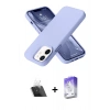 MARSİLYAN™- iPhone 12 Kılıf Ahenk Serisi - Siyah Bilvis 5in1 3D Magic Cam Ekran Koruyucu + Kamera Lens Koruma Cam - SF