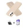 MARSİLYAN™- iPhone 12 Kılıf Ahenk Serisi - Siyah Bilvis 5in1 3D Magic Cam Ekran Koruyucu + Kamera Lens Koruma Cam - SF