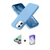 MARSİLYAN™- iPhone 12 Kılıf Ahenk Serisi - Siyah Bilvis 5in1 3D Magic Cam Ekran Koruyucu + Raze Metal Kamera Lens - KI