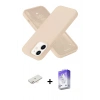 MARSİLYAN™- iPhone 12 Kılıf Ahenk Serisi - Siyah Bilvis 5in1 3D Magic Cam Ekran Koruyucu + Renkli Kamera Lens Koruma Cam - YL