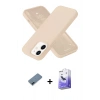 MARSİLYAN™- iPhone 12 Kılıf Ahenk Serisi - Siyah Bilvis 5in1 5D Magic Hayalet Cam Ekran Koruyucu + Metal Kamera Lens Koruma Cam - MI