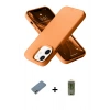 MARSİLYAN™- iPhone 12 Kılıf Ahenk Serisi - Siyah Joko Magic 5D Hayalet Cam + Shine Kamera Lens Koruma Cam - GI