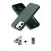 MARSİLYAN™- iPhone 12 Kılıf Ahenk Serisi - Siyah Joko Magic 5D Hayalet Cam + Raze Metal Kamera Lens - KI