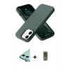 MARSİLYAN™- iPhone 12 Kılıf Ahenk Serisi - Siyah Joko Magic 5D Hayalet Cam + Raze Metal Kamera Lens - MI